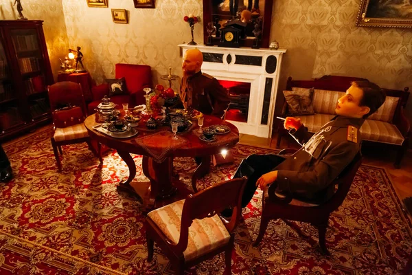 Saint Petersburg, Rusya, 18.04.2019, Rasputin 'in öldürüldüğü yer - St. Petersburg' daki Yusupov Sarayı.