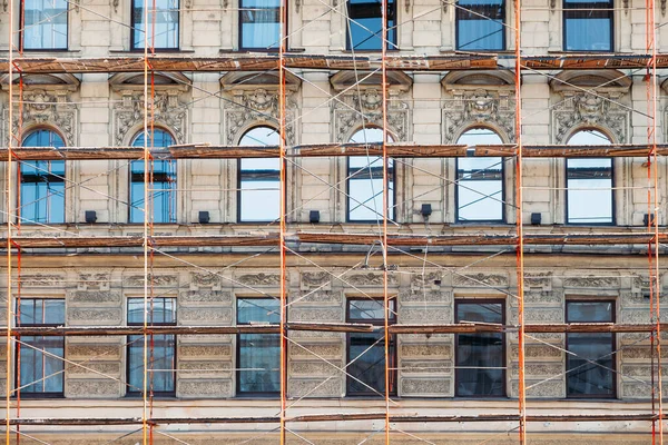 Repair Facade Beautiful Historic Building Stock Photo