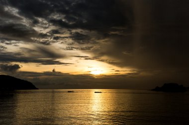 Gün batımı renk ışık