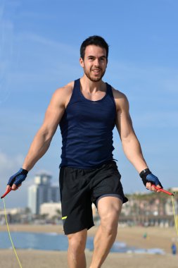 Atlama ipi şehrin atlet 