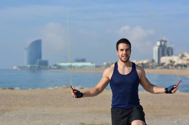 Atlama ipi şehrin atlet 