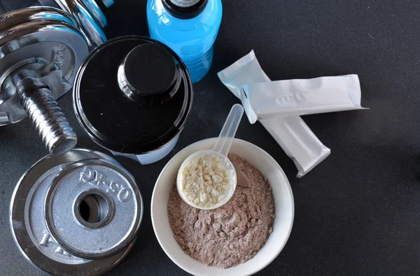 Vassle protein smak vanilj och choklad — Stockfoto