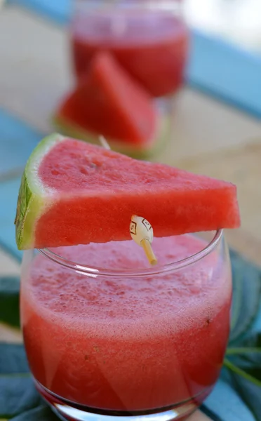 Natürlicher Saft Wassermelone — Stockfoto