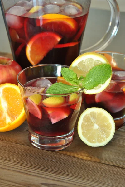 Glass of sangria — Stock Photo, Image