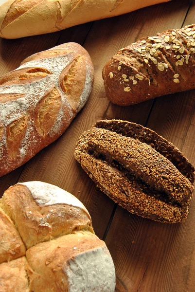 Different types of bread — Stock Photo © expressiovisual #68665449
