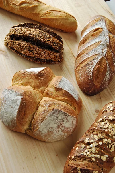 Verschiedene Brotsorten — Stockfoto