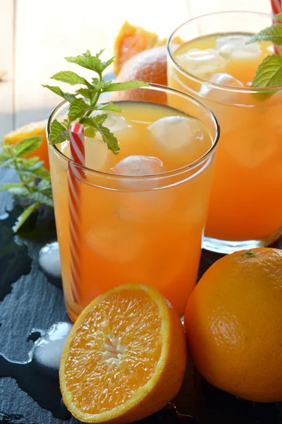 Refreshing drink orange and mint — Stock Fotó