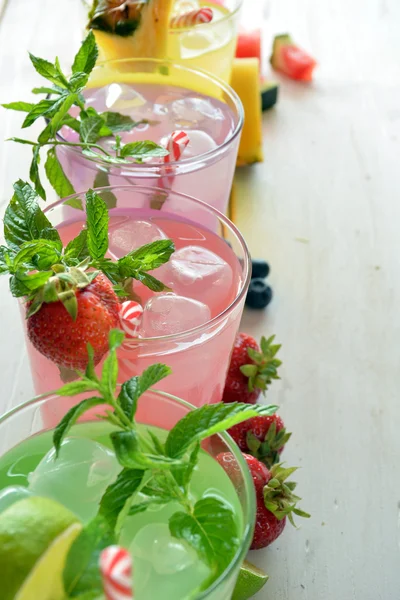 Mojito cocktail of several tropical flavors — Stock Photo, Image