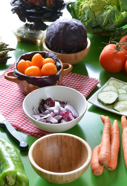 Various types of fresh vegetables — Stock Photo, Image