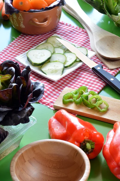 Vários tipos de legumes frescos l — Fotografia de Stock