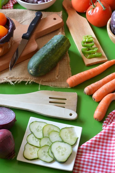 Various types of fresh vegetables l — Stock Photo, Image