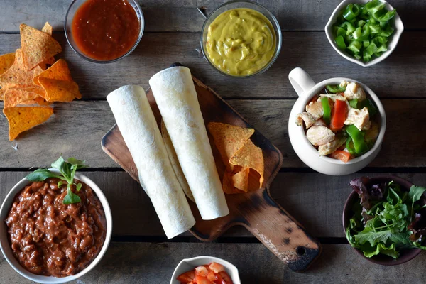 Typické pokrmy z Mexika — Stock fotografie