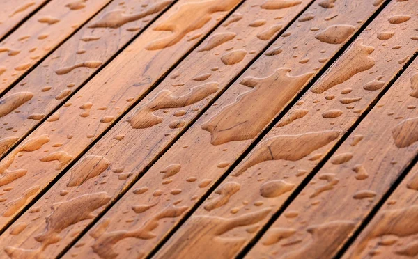 Wet wooden floor — Stock Photo, Image