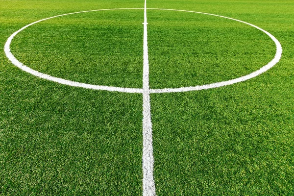 Central part of a soccer field — Stock Photo, Image