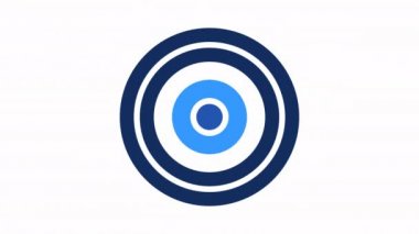 Daire kırmızı, beyaz ve mavi