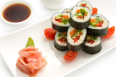 suşi vejetaryen roll