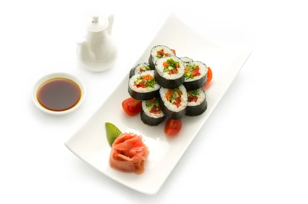 Sushi rollo vegetariano —  Fotos de Stock