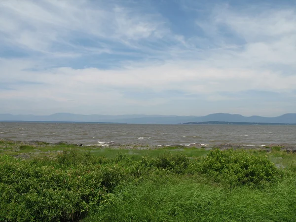 Línea costera del río — Foto de Stock