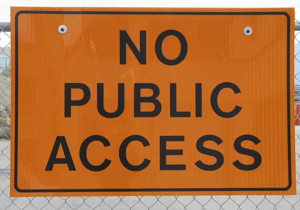 No Public Access Sign — Stock Photo, Image