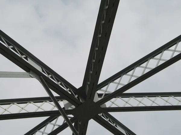 Steel Beams of an Overhead Structure — Stock Photo, Image