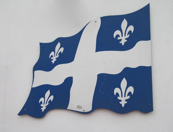Signo de Bandera de Quebec — Foto de Stock