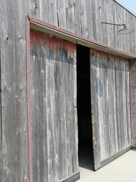 Barn Door Slid Open — Stock Photo, Image