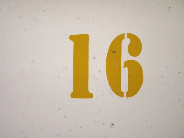 16 Sinal — Fotografia de Stock