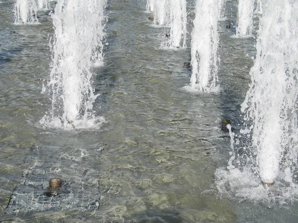 Fountain Jets Erupt — Stock Photo, Image