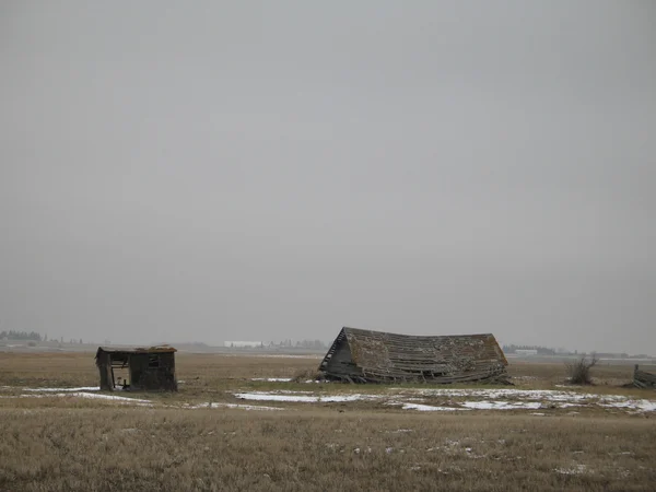 Cabane des Prairies effondrée — Photo