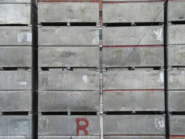 Stacked Metal Containers — Stock Photo, Image