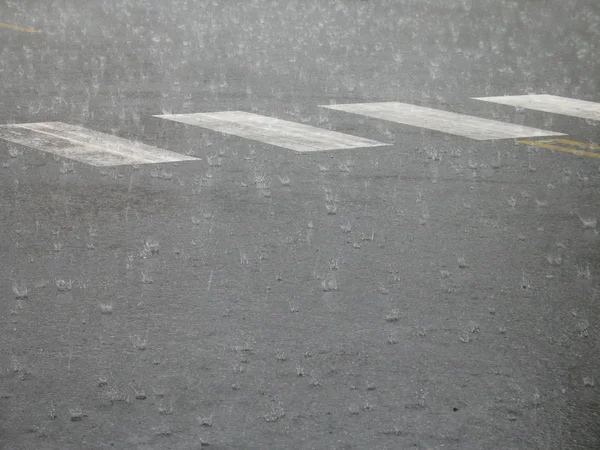 Deszczowy przejście dla pieszych — Zdjęcie stockowe