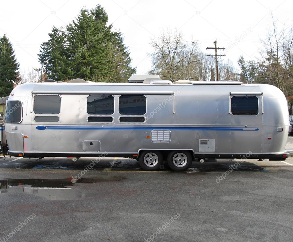 Silver Jetstream Fifth Wheel Trailer ⬇ Stock Photo, Image by © mbudley