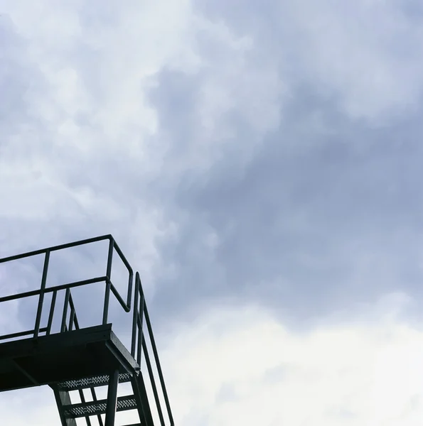 Steel staircase — Stock Photo, Image