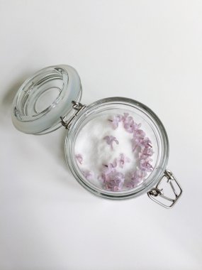 Beyaz şeker Cam Kavanoz