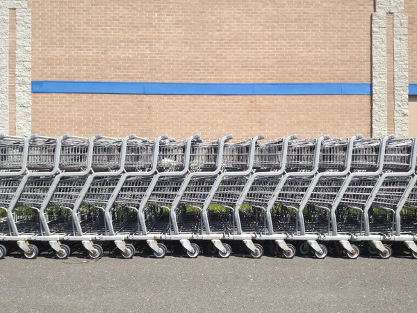 Carrinho de compras linha — Fotografia de Stock