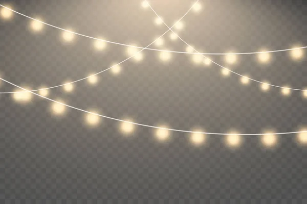 Noel ışıkları izole