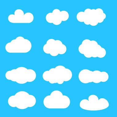 Beyaz kağıt bulutlar