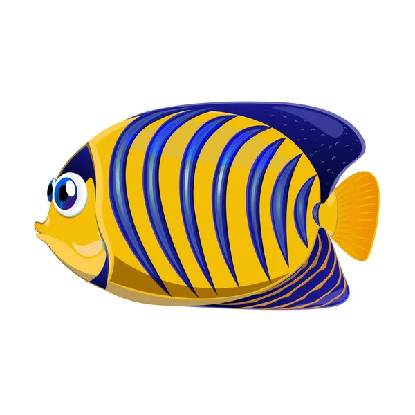 Vektor ikan warna laut - Stok Vektor