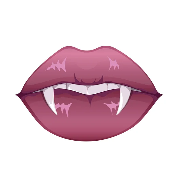 Вампирские зубы — стоковый вектор