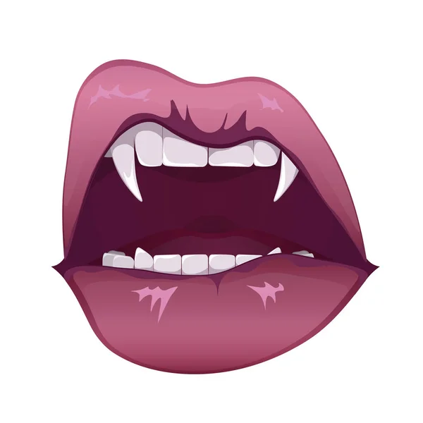 Вампирские зубы — стоковый вектор