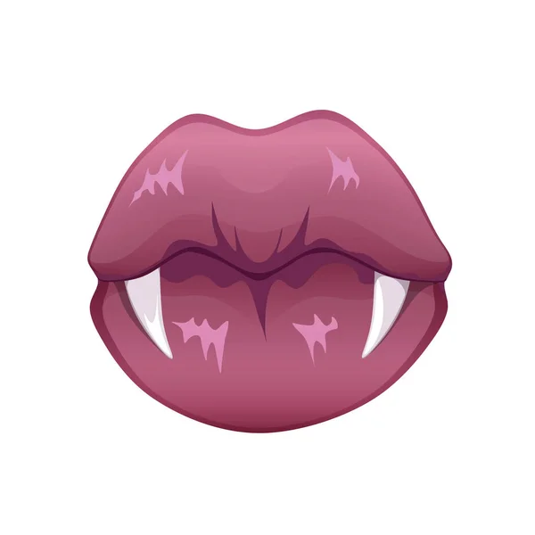 Conjunto de dientes de vampiro — Vector de stock