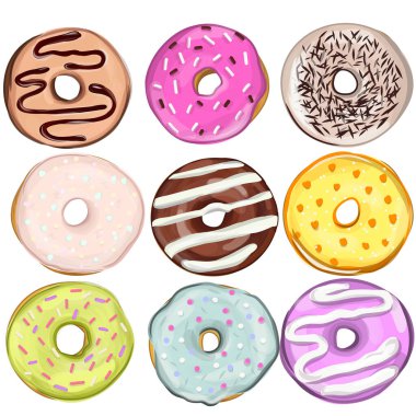 Çizgi film donutları..