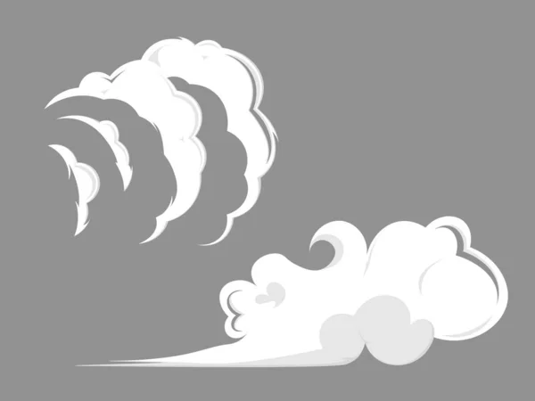 Карикатурный дым. Вектор — стоковый вектор