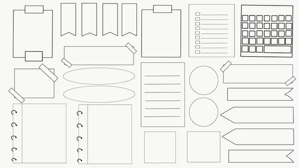 Doodle tijdschrift vector — Stockvector