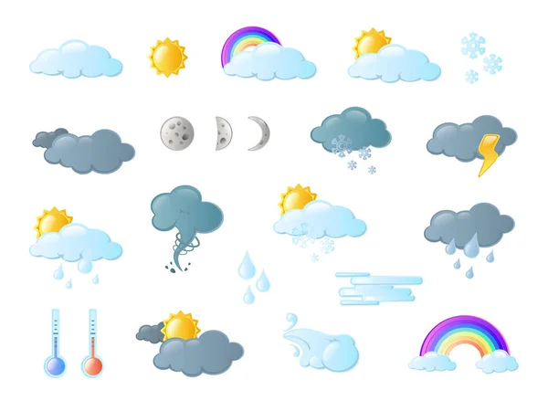 Stock vector Weather Icons set