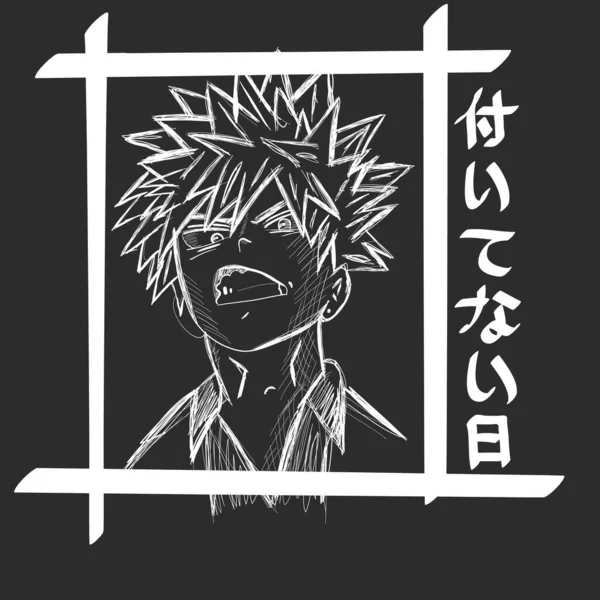 Charakter im Manga-Stil — Stockvektor