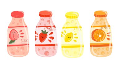 Jucie şişesi. El çizimi