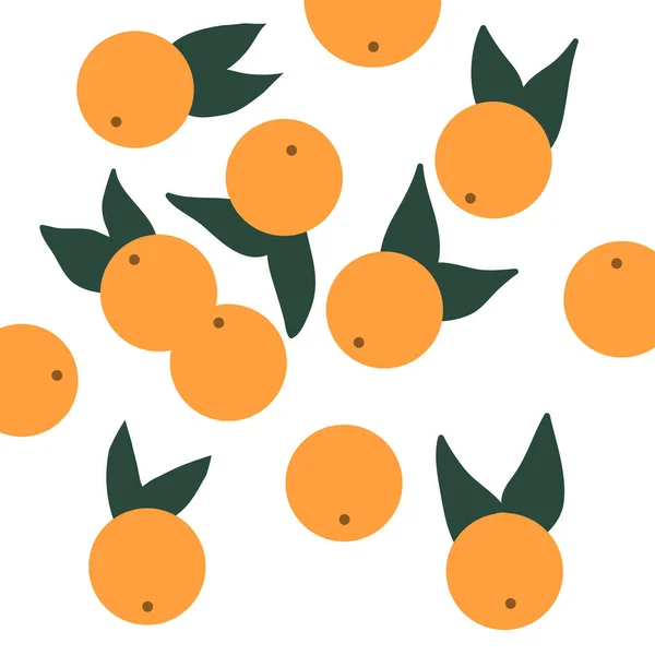 Pola buah jeruk - Stok Vektor