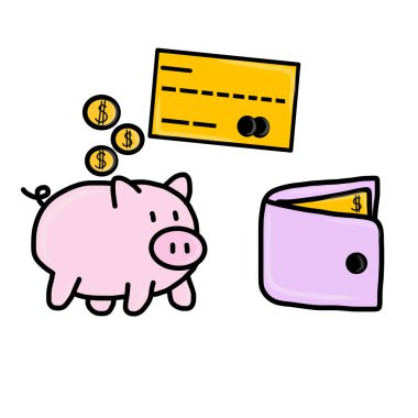 Bankacılık ve Finans simgesi seti