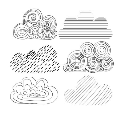 Bulut soyut çizgisi